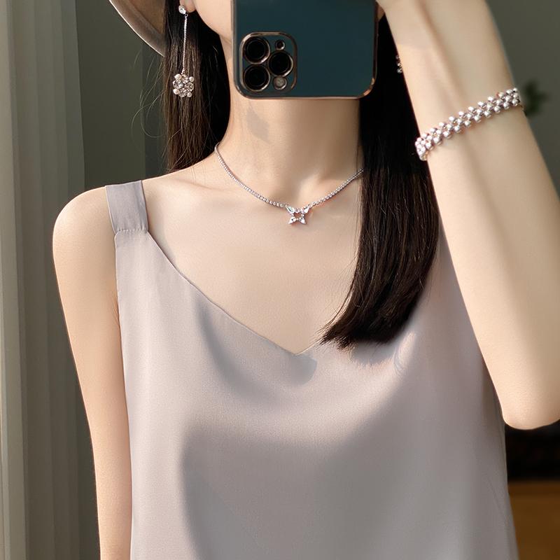 Женская летняя майка-топ из смеси шелка тутового шелкопряда, 50% шёлка, дышащий, прохладный, 50% полиэстерового волокна, облегающая рубашка-низ S кадет серый
Женская летняя майка-топ из смеси шелка тутового шелкопряда, 50% шёлка, дышащий, прохладный, 50% полиэстерового волокна, облегающая рубашка-низ S кадет серый