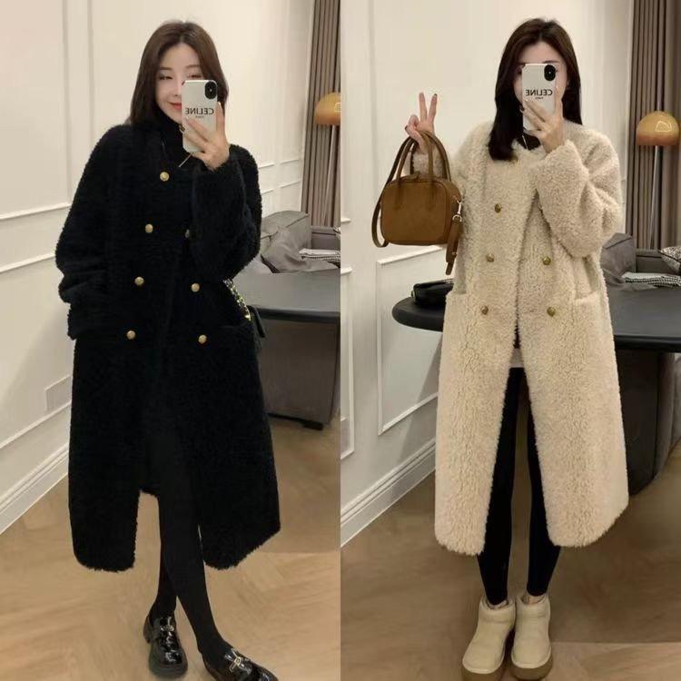 Women s 2024 Autumn/Winter Double-Breasted Lamb Wool Fleece Coat - Thick Mid-Length Lazy Style Large
Women s 2024 Autumn/Winter Double-Breasted Lamb Wool Fleece Coat - Thick Mid-Length Lazy Style Large
