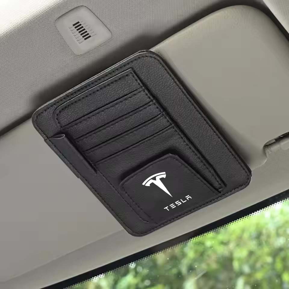 Car Sun Visor Organizer Storage Bag Card Sunglasses Clip For Tesla Cybertruck Roadster Coil SpaceX Highland Modele 3 S X Model Y
Car Sun Visor Organizer Storage Bag Card Sunglasses Clip For Tesla Cybertruck Roadster Coil SpaceX Highland Modele 3 S X Model Y