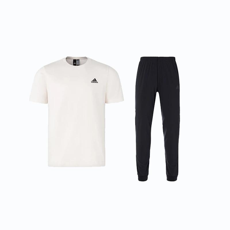 Adidas Solid Color Logo Round Neck Short Sleeve T-Shirt And Woven Long Pants Casual Sports Set Men sets Black IT4332+-CW5782 M
Adidas Solid Color Logo Round Neck Short Sleeve T-Shirt And Woven Long Pants Casual Sports Set Men sets Black IT4332+-CW5782 M