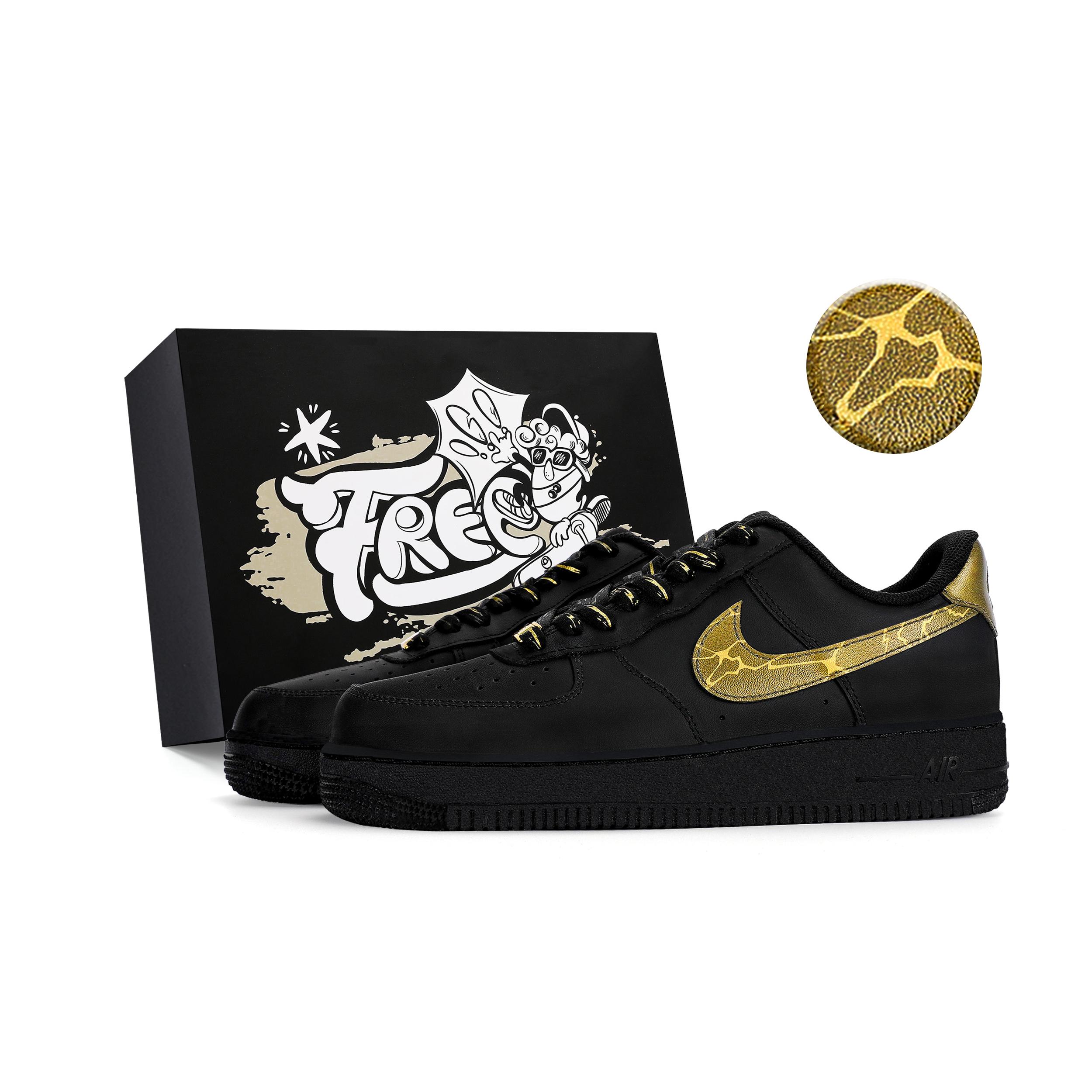 Nike Air Force 1 Low top Skateboard Shoes Unisex Black Gold CW2288-001(Team18-) 35.5
Nike Air Force 1 Low top Skateboard Shoes Unisex Black Gold CW2288-001(Team18-) 35.5