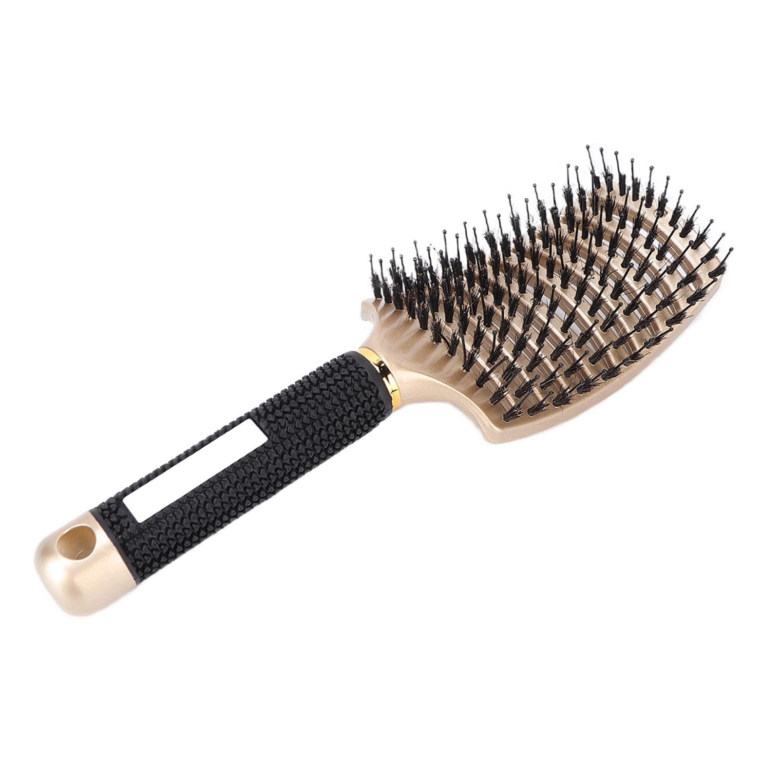 Curved Detangler Brush Nylon Professional Hair Paddle Detangling Brush for Hair Styling Gold
Curved Detangler Brush Nylon Professional Hair Paddle Detangling Brush for Hair Styling Gold