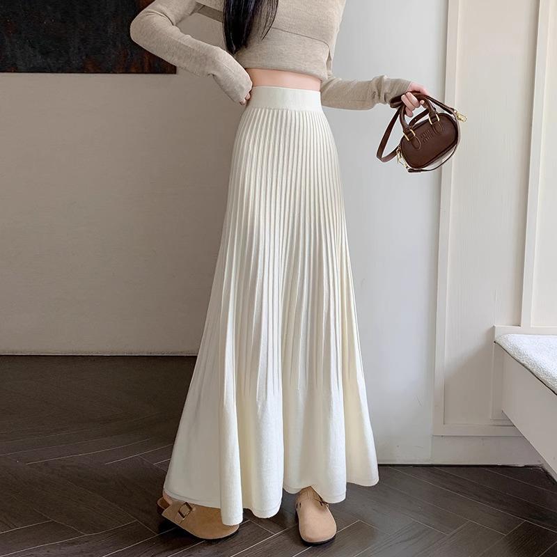 2025 Autumn/Winter Solid Slimming Pleated Midi A-line Skirt with Ruffles One Size білий
2025 Autumn/Winter Solid Slimming Pleated Midi A-line Skirt with Ruffles One Size білий