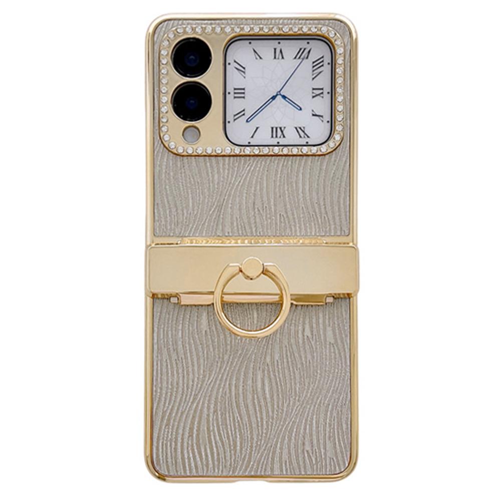 For Huawei nova Flip 5G Case with Ring Holder Ripple Texture Hard PC Electroplating Phone Cover Gold
For Huawei nova Flip 5G Case with Ring Holder Ripple Texture Hard PC Electroplating Phone Cover Gold