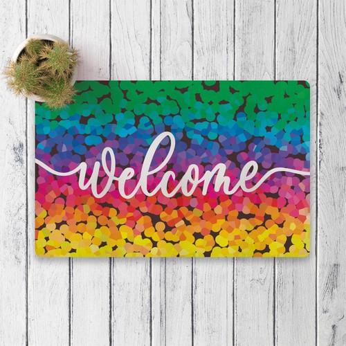 Wagonic Rainbow Welcome Digital Printed 50X70CM Декоративный многоцелевой коврик для внутренней и внешней двери
Wagonic Rainbow Welcome Digital Printed 50X70CM Декоративный многоцелевой коврик для внутренней и внешней двери