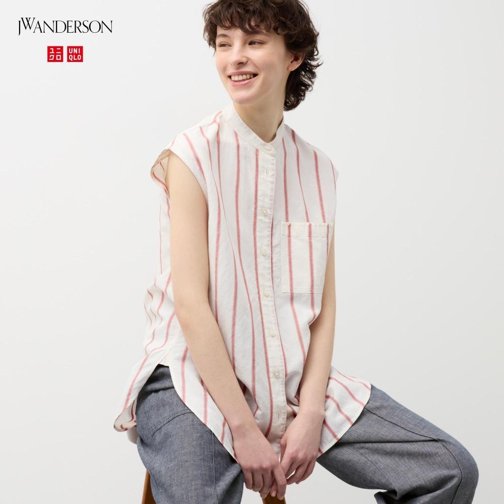 Длинная рубашка без рукавов из смесового льна UNIQLO JAPAN 
Длинная рубашка без рукавов из смесового льна UNIQLO JAPAN