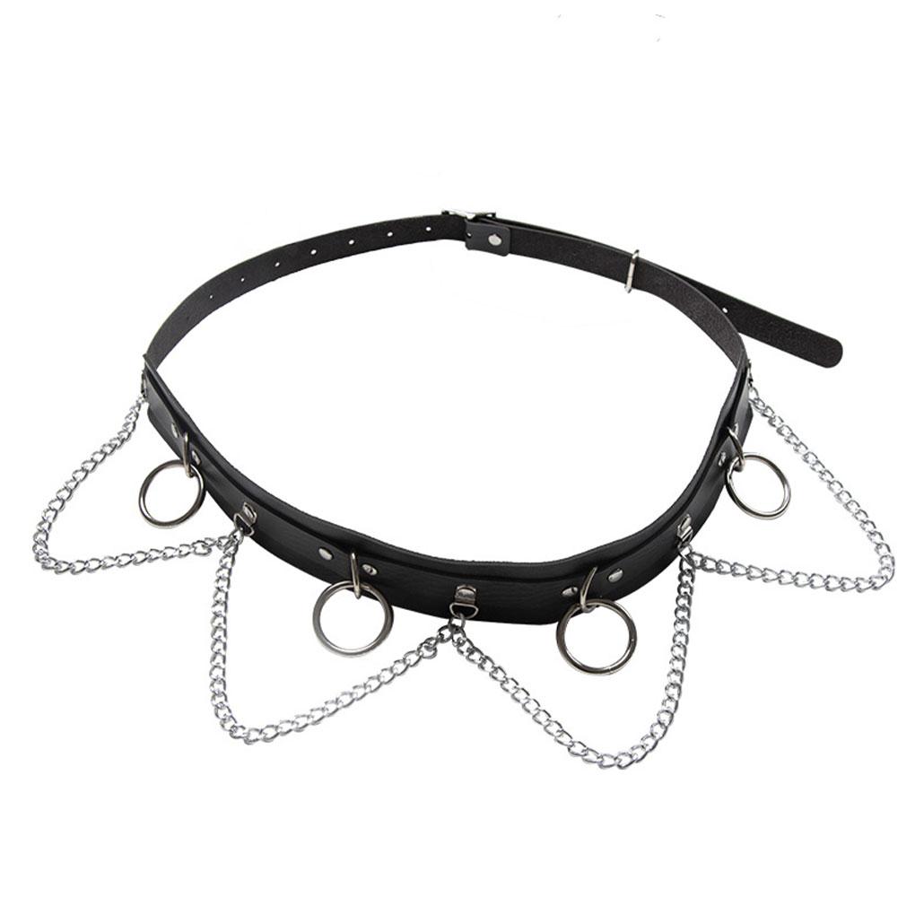 Широкий ремень с металлическим кольцом-цепочкой, изготовленный из синтетической кожи и металла, тонкая работа
Широкий ремень с металлическим кольцом-цепочкой, изготовленный из синтетической кожи и металла, тонкая работа