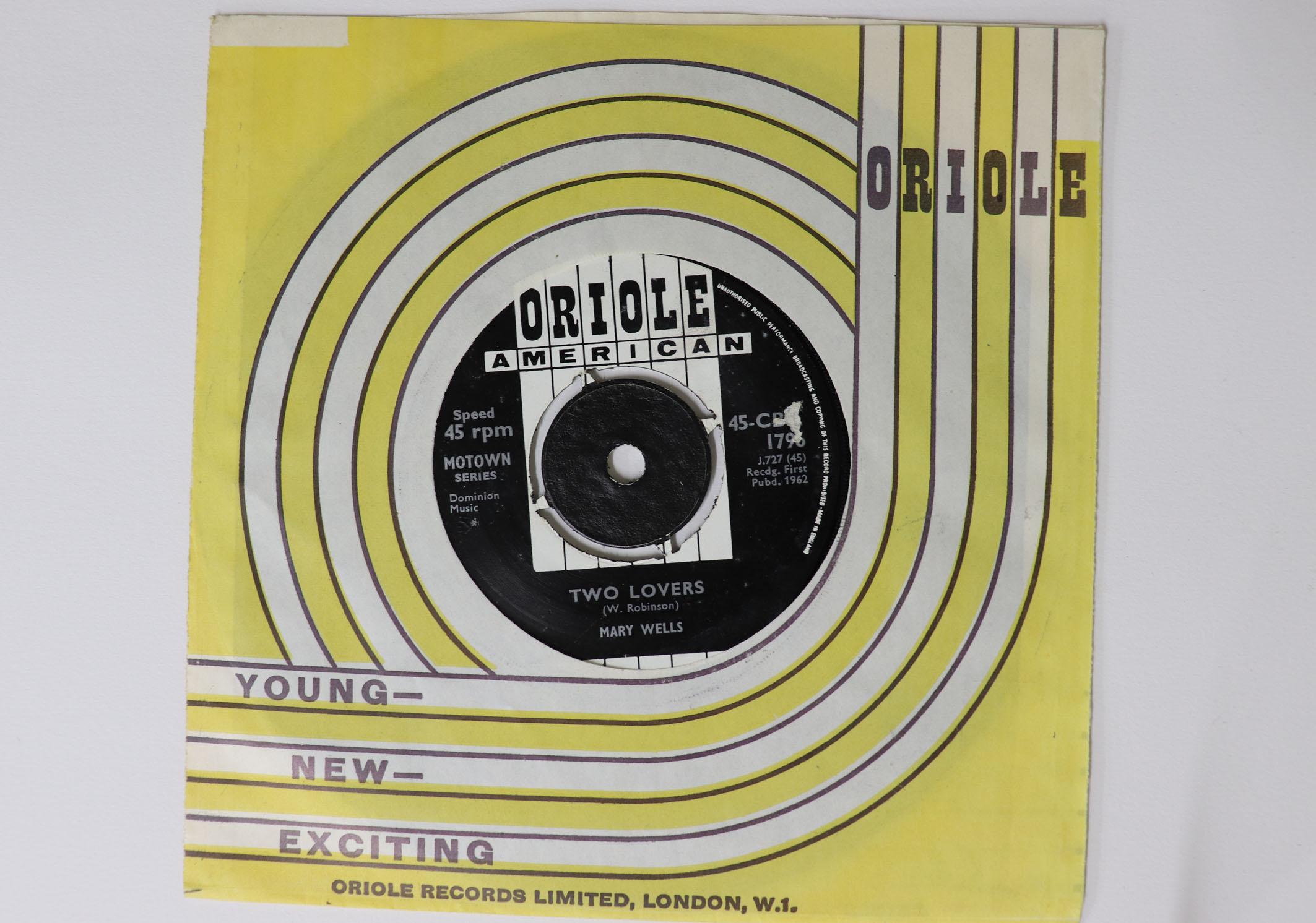 7inch Record MARY WELLS - Two Lovers / Operator 45CBA1796 ORIOLE AMERICAN 1962 UK Soul/Funk Used
7inch Record MARY WELLS - Two Lovers / Operator 45CBA1796 ORIOLE AMERICAN 1962 UK Soul/Funk Used