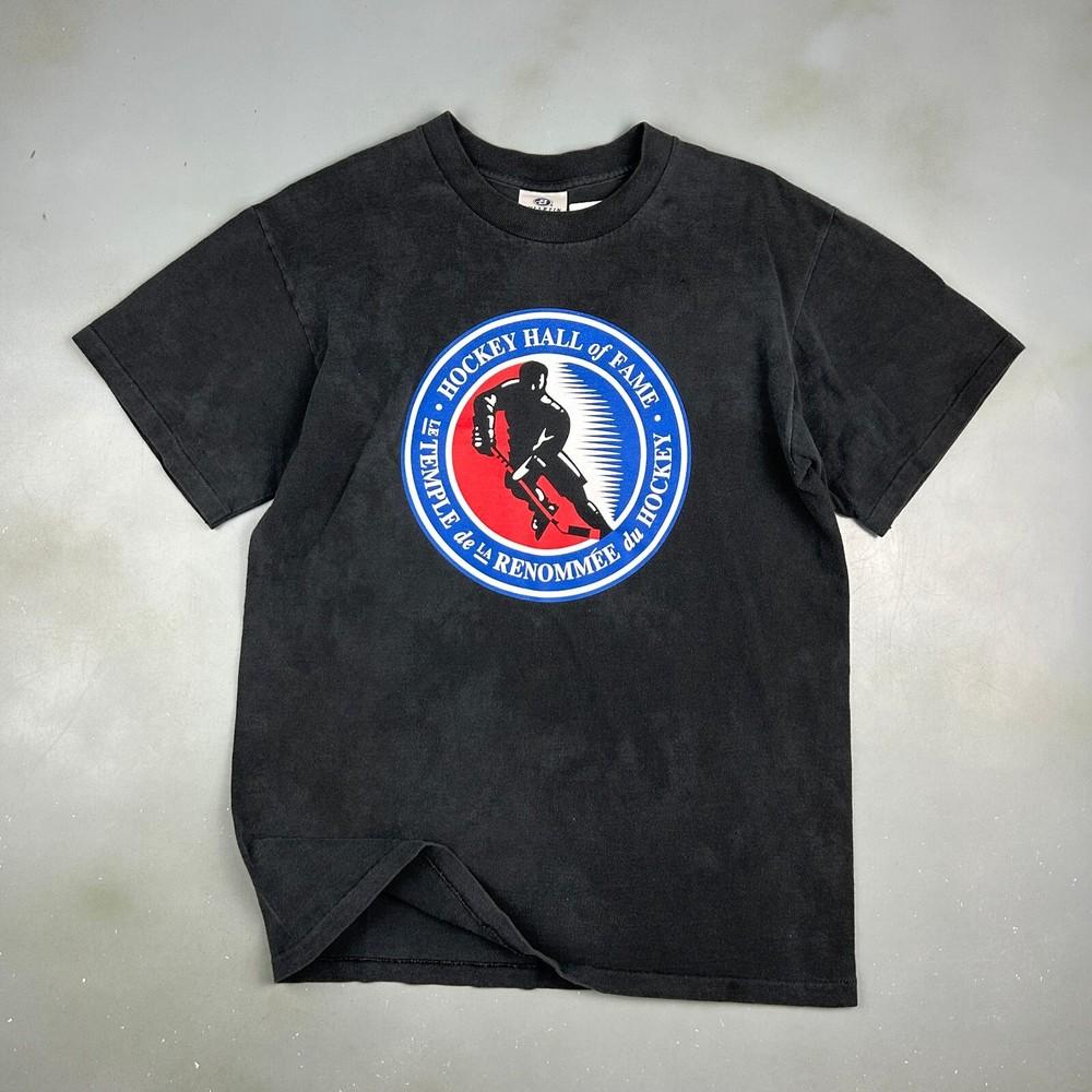 VINTAGE 90s Hockey Hall Of Fame Logo Faded Black TShirt sz M Adult Unisex T-Shirt S
VINTAGE 90s Hockey Hall Of Fame Logo Faded Black TShirt sz M Adult Unisex T-Shirt S