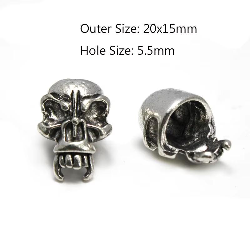 2Pcs Skull Warrior Helmet Spacer Bead Charms Hair Braid Dreadlock Beard Beads Paracord Rope Knife Beads for Bracelet DIY Jewelry
2Pcs Skull Warrior Helmet Spacer Bead Charms Hair Braid Dreadlock Beard Beads Paracord Rope Knife Beads for Bracelet DIY Jewelry