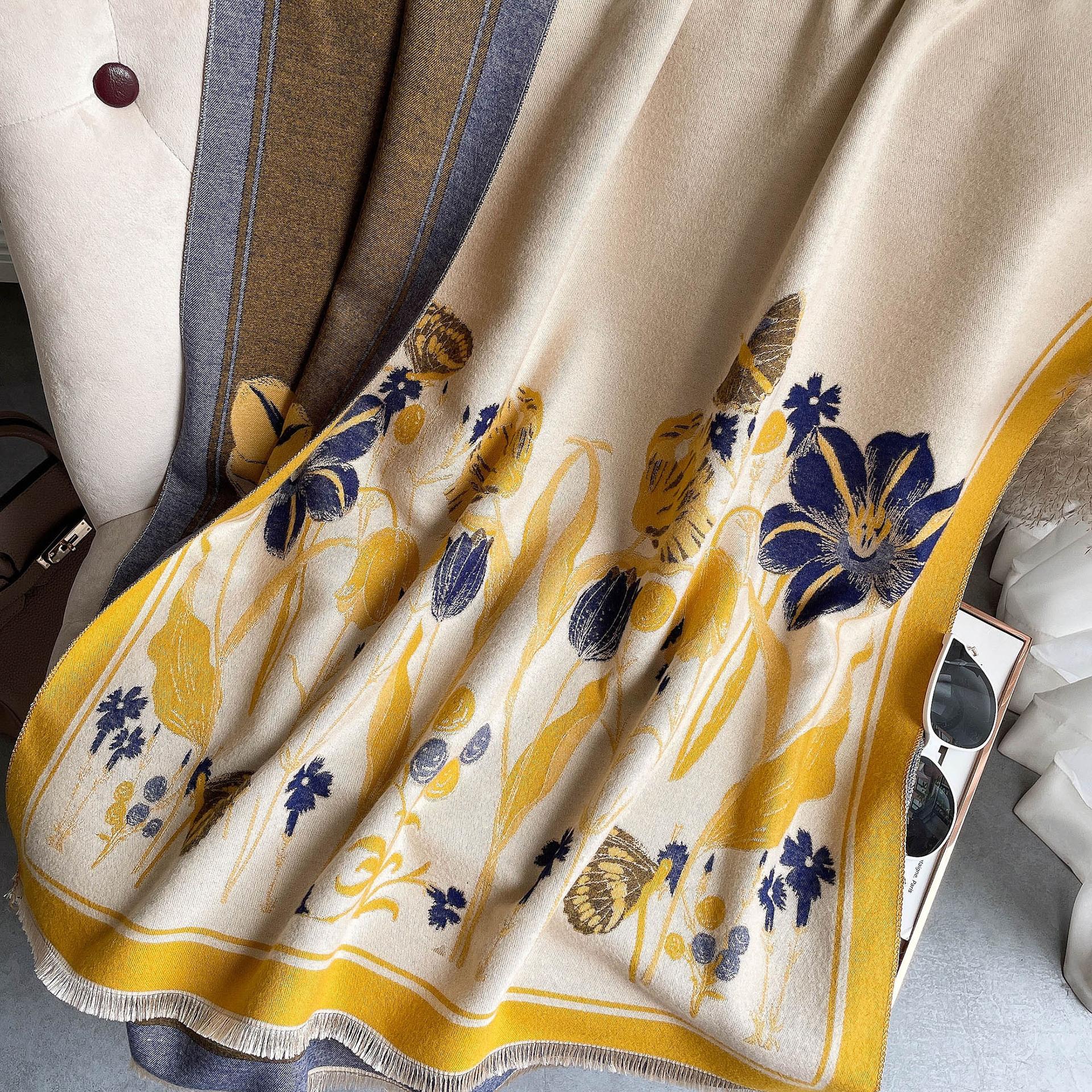 Универсальный шарф Женский короткий шарф с бахромой Имитация кашемира Теплый жаккардовый шарф с цветочным декором Шаль для кондиционера 180-65cm
Универсальный шарф Женский короткий шарф с бахромой Имитация кашемира Теплый жаккардовый шарф с цветочным декором Шаль для кондиционера 180-65cm