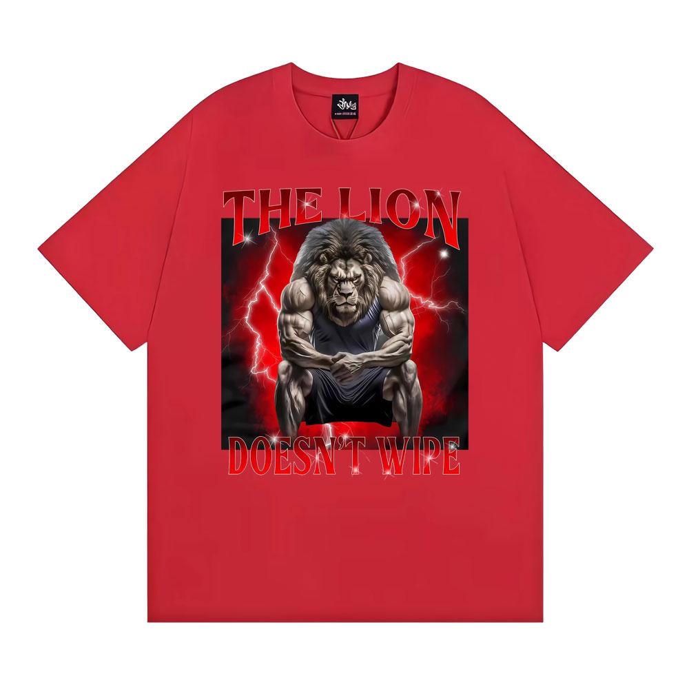 The Lion Doesnt Wipe Funny Meme Print T Shirts Unisex WOMEN Classic Vintage Oversized T Shirt 100 Cotton Loose TShirt Streetwear S
The Lion Doesnt Wipe Funny Meme Print T Shirts Unisex WOMEN Classic Vintage Oversized T Shirt 100 Cotton Loose TShirt Streetwear S