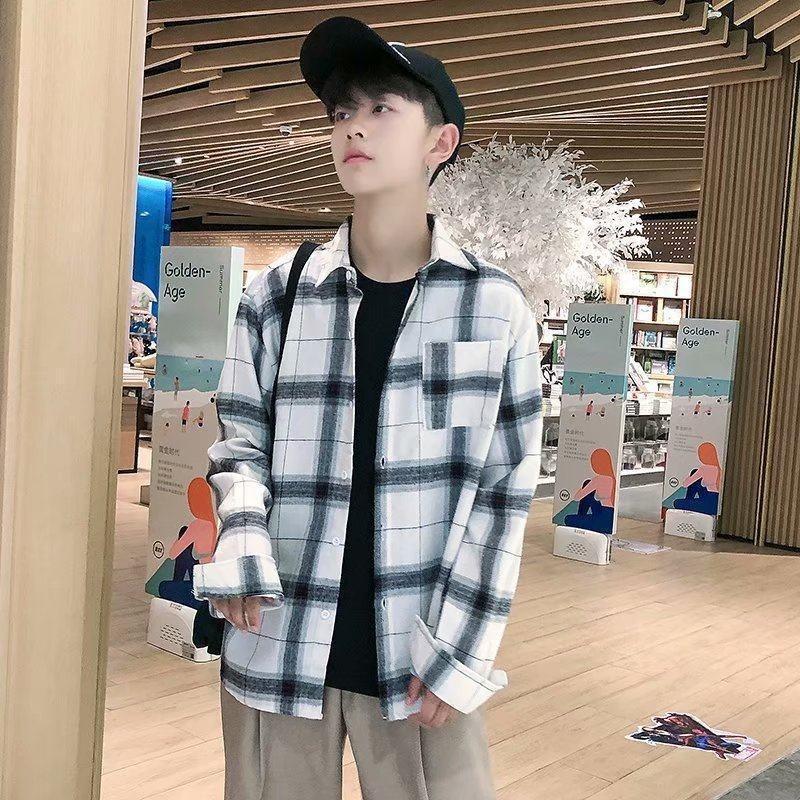 Plaid long-sleeved shirt for men, Korean version, slim, youthful, trendy, handsome shirt, casual and thin M белый
Plaid long-sleeved shirt for men, Korean version, slim, youthful, trendy, handsome shirt, casual and thin M белый