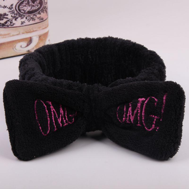 Candy Omg Color Letters Bow Headband Coral Fleece Wash Face Makeup Hairband Black
Candy Omg Color Letters Bow Headband Coral Fleece Wash Face Makeup Hairband Black