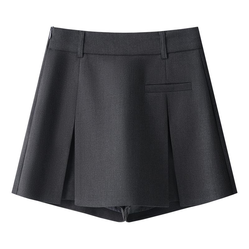 High-Waisted A-Line Skirt for Women - 2025 Spring/Summer Hip-Hugging Slimming Short Skirt with Faux Two-Piece Design. M серый
High-Waisted A-Line Skirt for Women - 2025 Spring/Summer Hip-Hugging Slimming Short Skirt with Faux Two-Piece Design. M серый