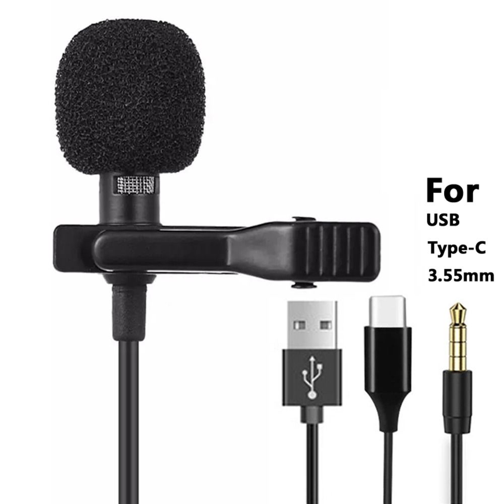 HiFi Sound Quality Recording Microfono Wired Clip-on Lapel Mini Microphone 1.5m Lavalier Mic
HiFi Sound Quality Recording Microfono Wired Clip-on Lapel Mini Microphone 1.5m Lavalier Mic