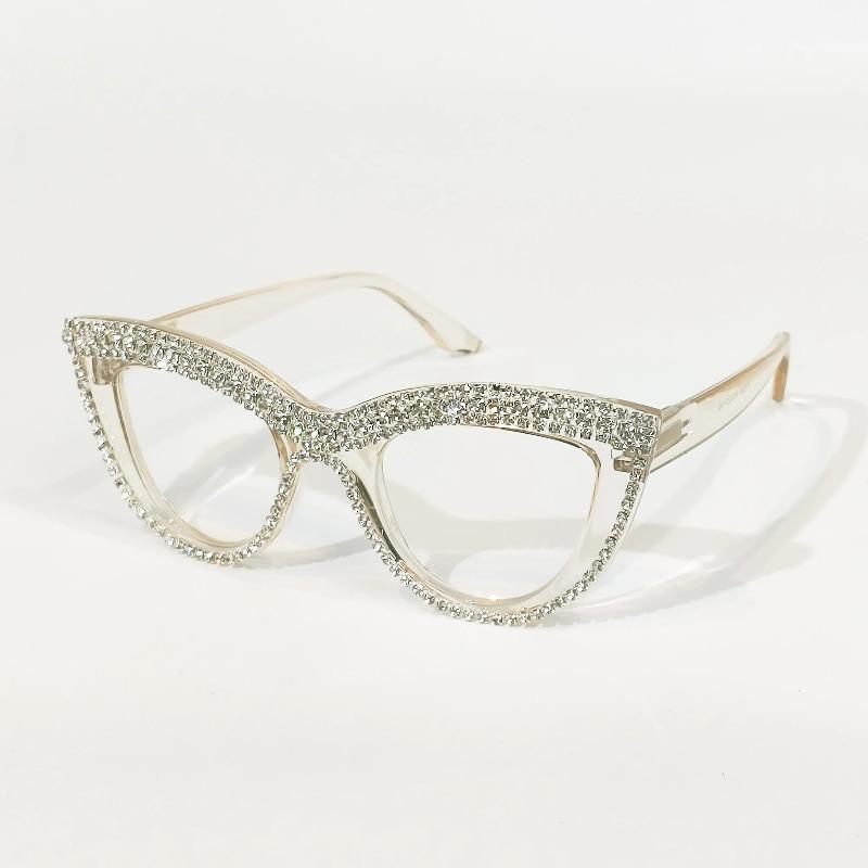 Luxury Rhinestone Cat Eye Reading Glasses for Women Elegant Sparkly Crystal Presbyopic Eyeglasses Retro Computer Readers +400 шампанського
Luxury Rhinestone Cat Eye Reading Glasses for Women Elegant Sparkly Crystal Presbyopic Eyeglasses Retro Computer Readers +400 шампанського
