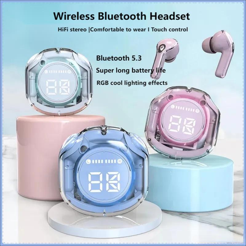 Original new T8 tws Wireless Bluetooth Headset Transparent ENC Power Digital Display Stereo Sound Earphones for all smartphone рожевий
Original new T8 tws Wireless Bluetooth Headset Transparent ENC Power Digital Display Stereo Sound Earphones for all smartphone рожевий