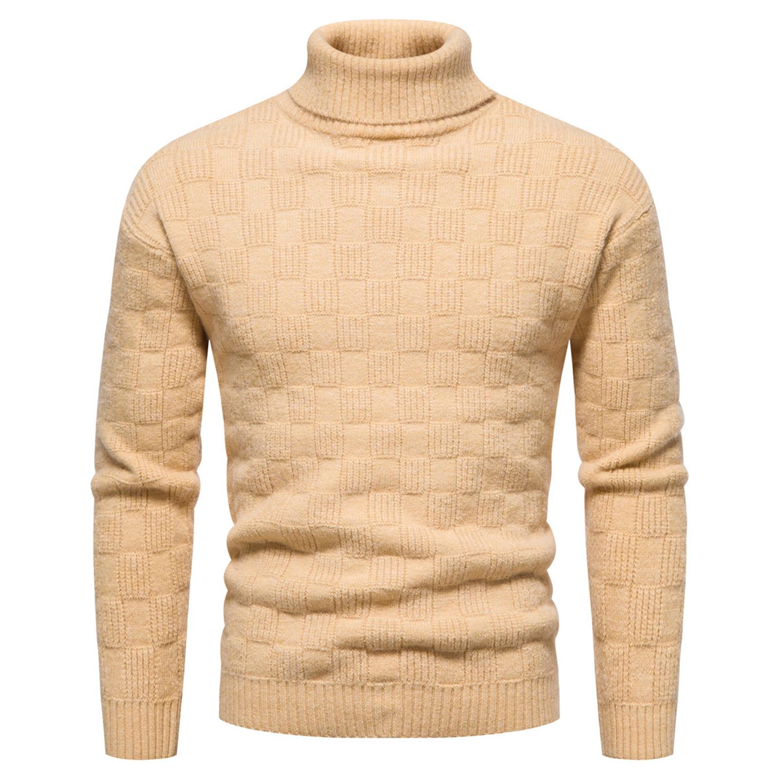 Men s Sweater High Neck Sweater Color Slim Bottoming Sweater XXL жовтий
Men s Sweater High Neck Sweater Color Slim Bottoming Sweater XXL жовтий