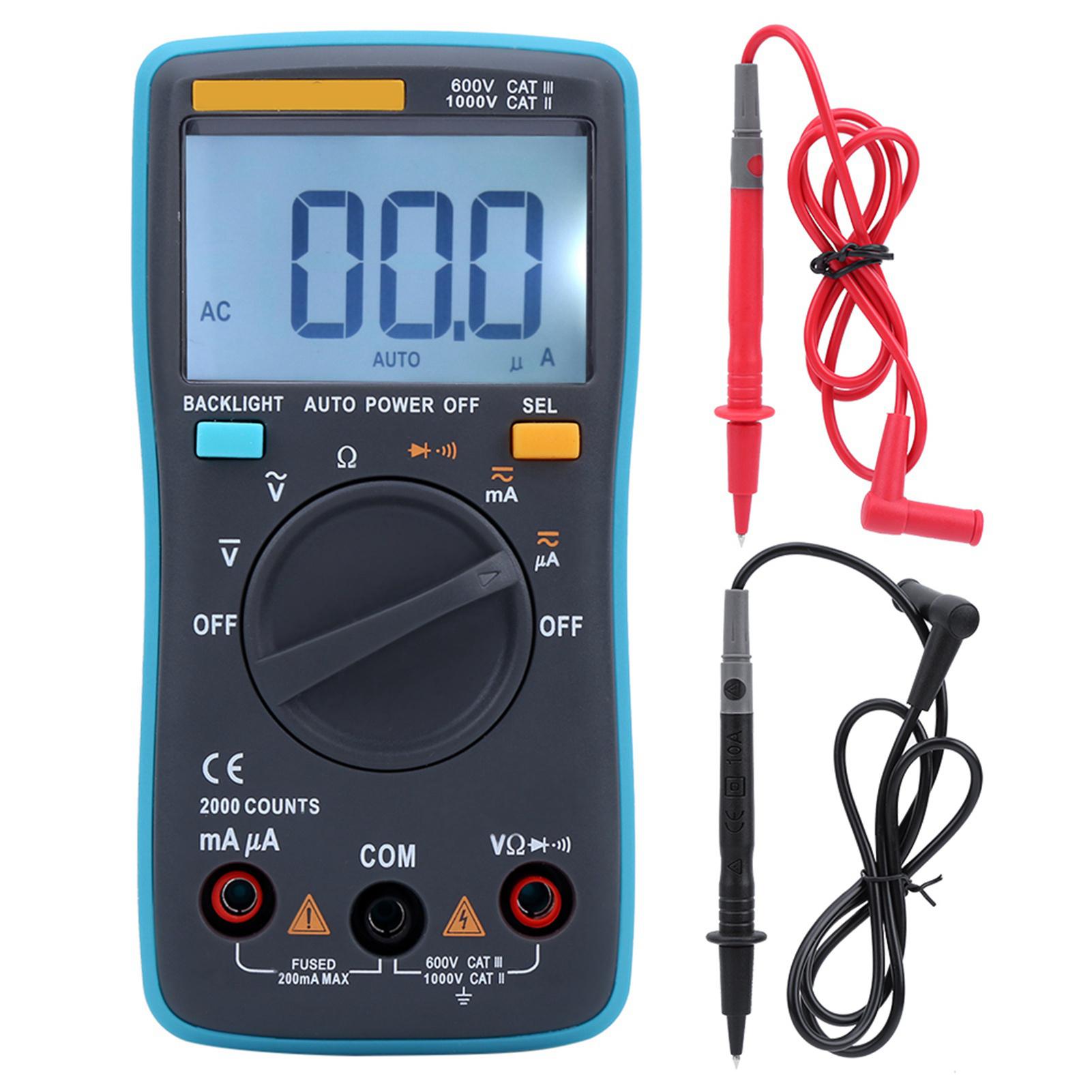 ZT98 Handheld Digital Multimeter AC DC Voltmeter Ammeter Ohmmeter Volt Tester Auto Range Meter
ZT98 Handheld Digital Multimeter AC DC Voltmeter Ammeter Ohmmeter Volt Tester Auto Range Meter