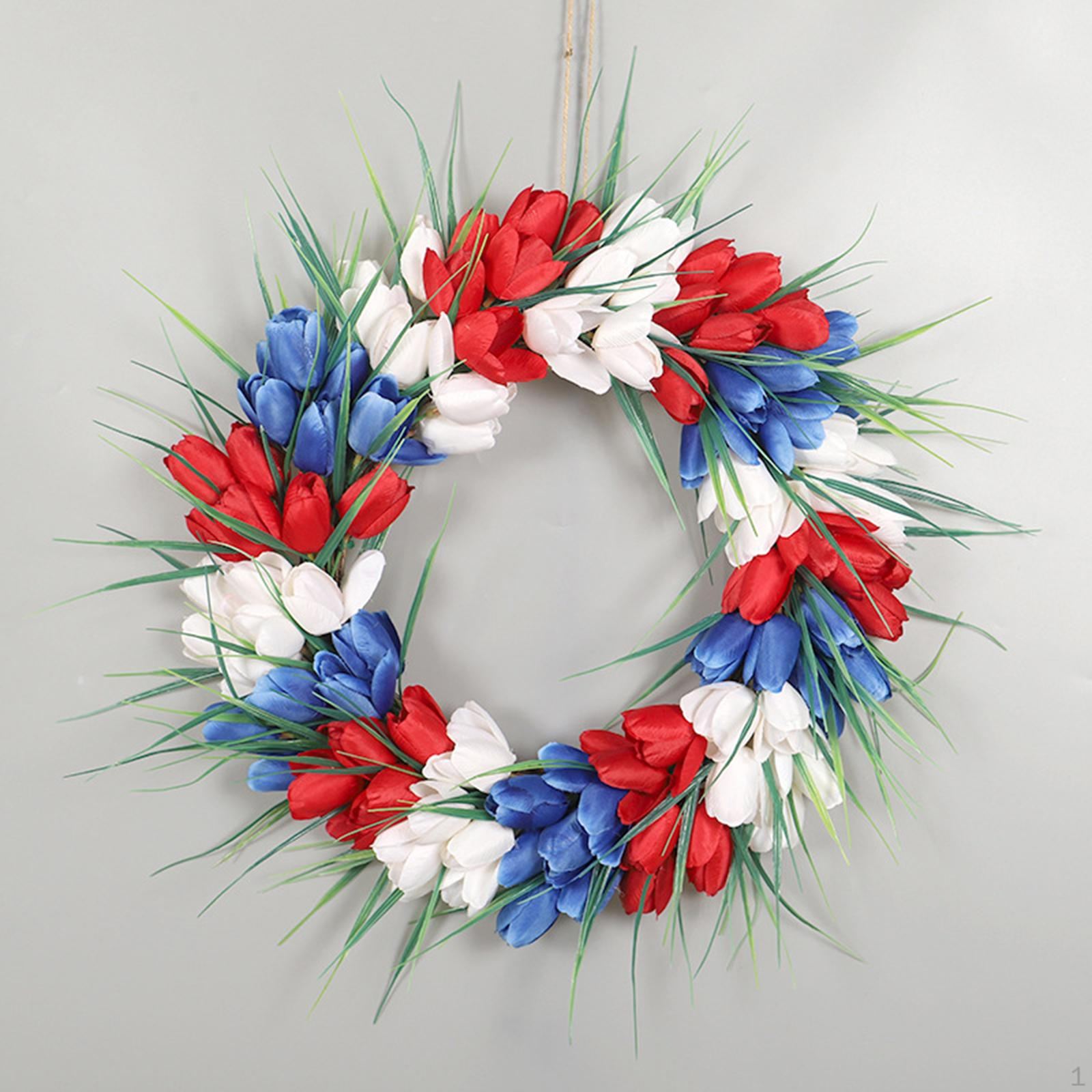 Patriotic Front Door Wreath Silk Floral Flower Garland Independence Day Memorial Window Party Wall
Patriotic Front Door Wreath Silk Floral Flower Garland Independence Day Memorial Window Party Wall
