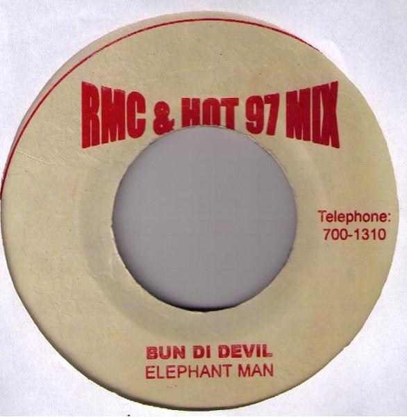 7inch Record ELEPHANT MAN Bun Di Devil NONE RMC Records Jamaica Reggae Ska Dub Used
7inch Record ELEPHANT MAN Bun Di Devil NONE RMC Records Jamaica Reggae Ska Dub Used