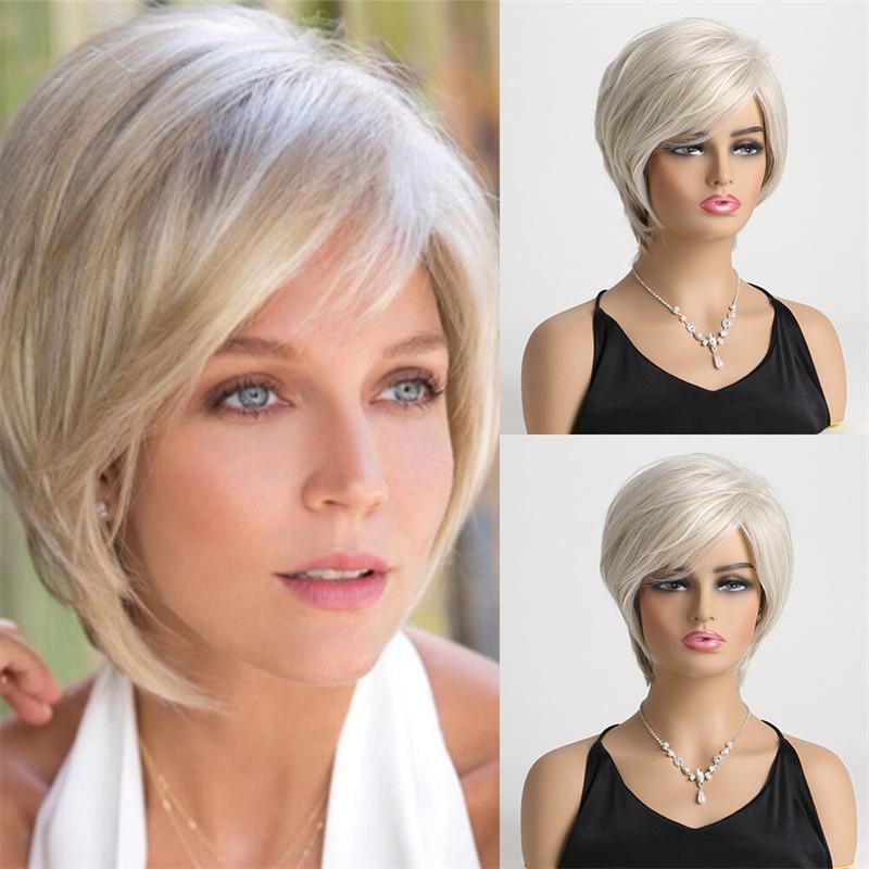 Synthetic Wigs with Bangs Natural Wig for Women Short Bob Straight Hair Wigs Female Cosplay Halloween Costume Lady Wig
Synthetic Wigs with Bangs Natural Wig for Women Short Bob Straight Hair Wigs Female Cosplay Halloween Costume Lady Wig