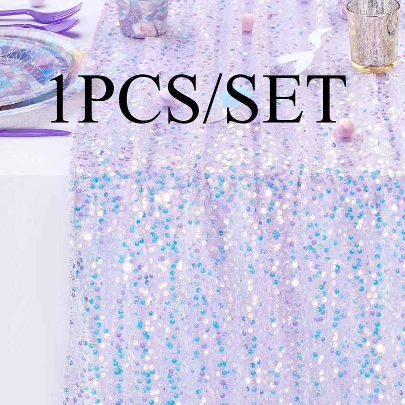 1pcs Sparkling Mermaid Sequin Table Runner Polyester Glitter Table Cover for Wedding Party Festival Decor Reusable Washable 30X183cm
1pcs Sparkling Mermaid Sequin Table Runner Polyester Glitter Table Cover for Wedding Party Festival Decor Reusable Washable 30X183cm