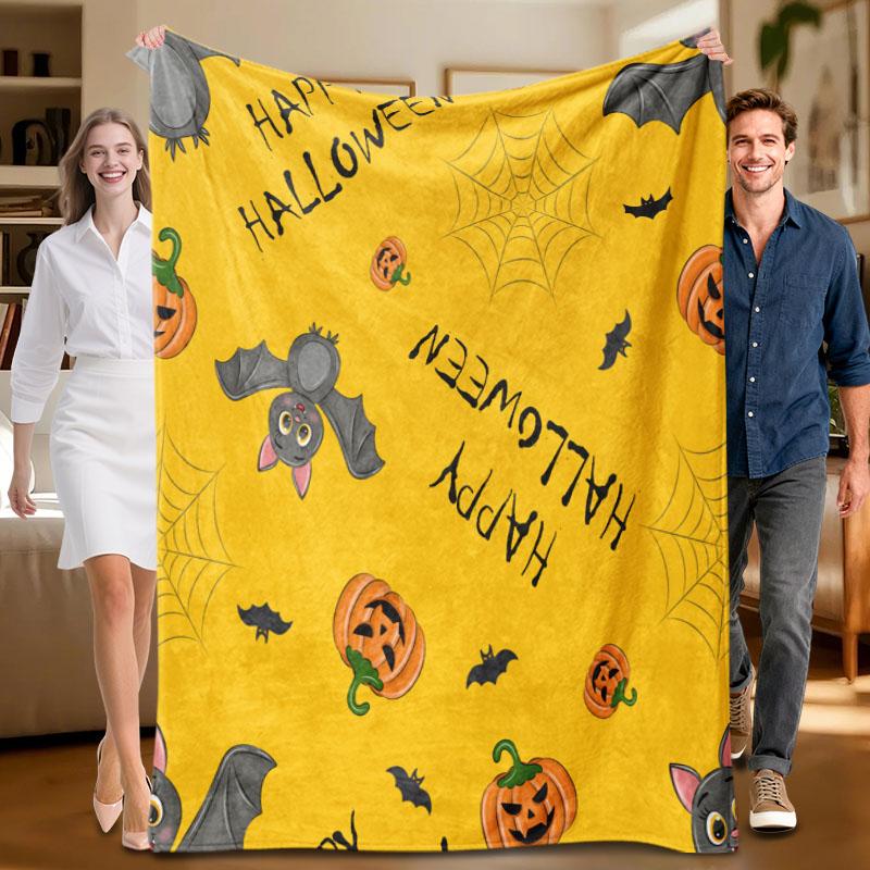 1 piece Halloween-themed yellow flannel blanket, soft, suitable for sofa, bed, office, all-season use. 70x100cm
1 piece Halloween-themed yellow flannel blanket, soft, suitable for sofa, bed, office, all-season use. 70x100cm