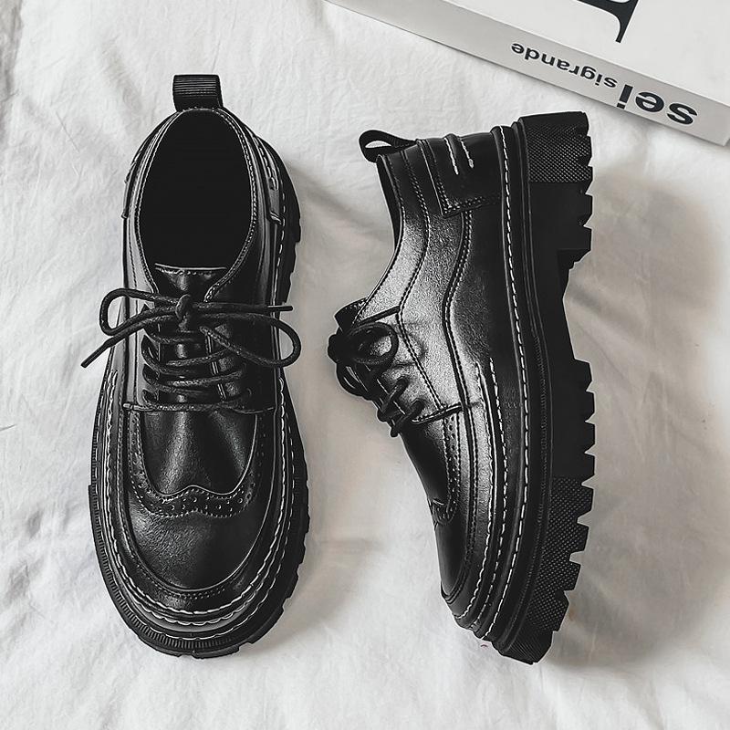 Brock leather shoes autumn dress business casual British black youth sports soft surface heightening shoes 44 чорний
Brock leather shoes autumn dress business casual British black youth sports soft surface heightening shoes 44 чорний