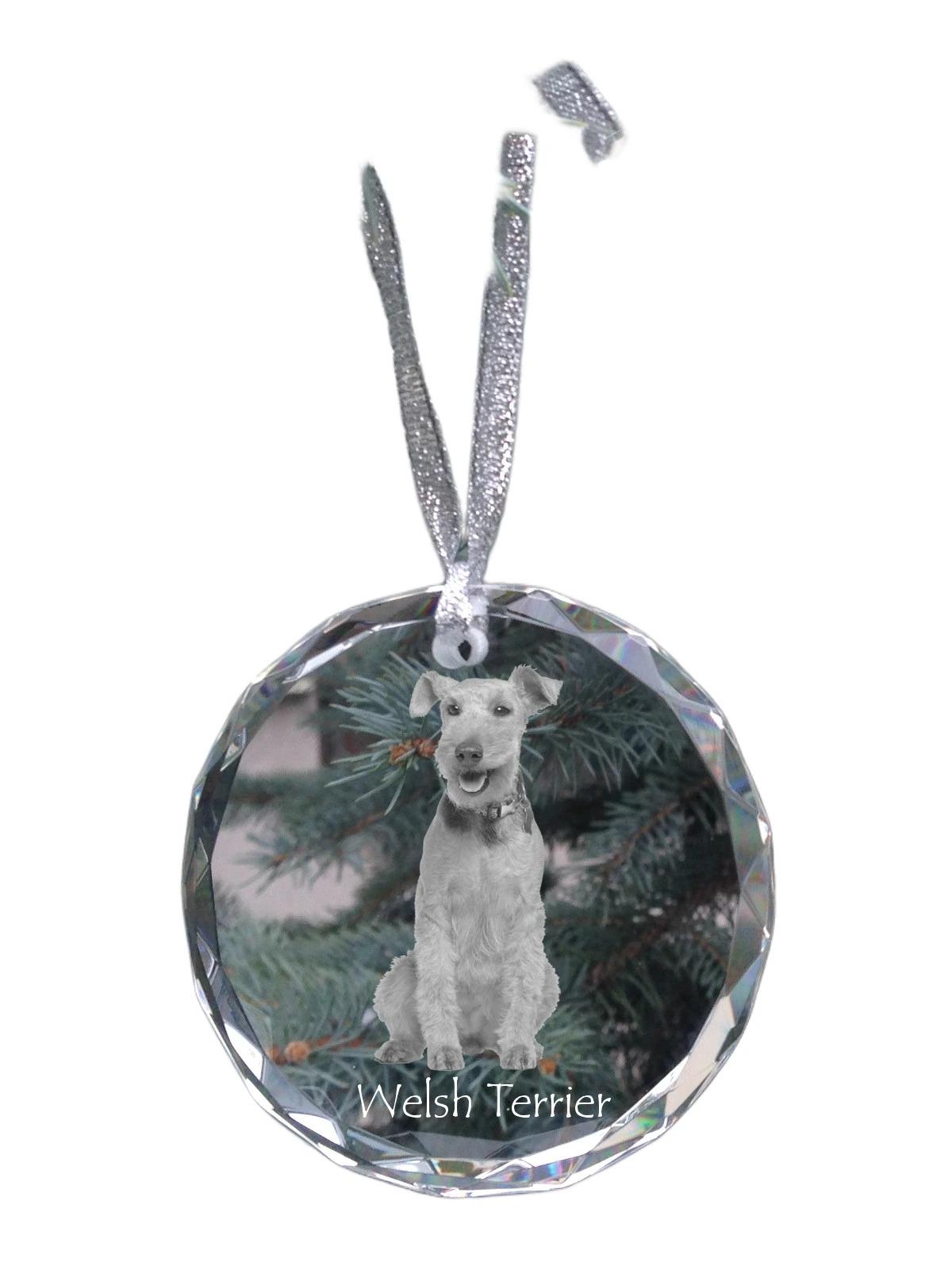 Welsh Terrier, Welshie, Daeargi Cymreig - crystal bauble with a photo, dog photo in crystal, personalized Christmas tree ornament by Art-Dog brand прозорий
Welsh Terrier, Welshie, Daeargi Cymreig - crystal bauble with a photo, dog photo in crystal, personalized Christmas tree ornament by Art-Dog brand прозорий