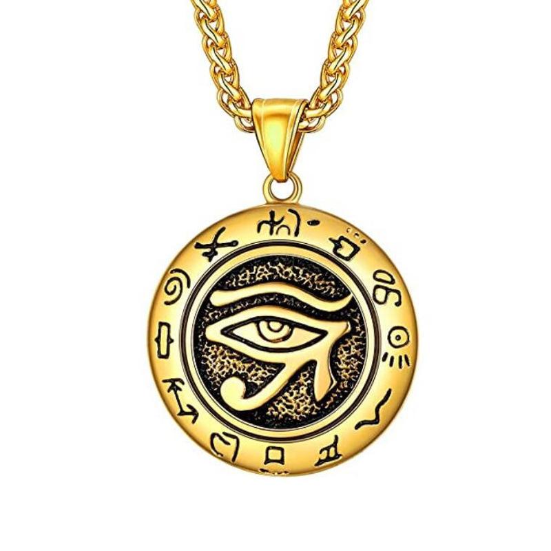 Horus Eye Pendant Personalized Game King Necklace Creative Punk Men s Pendant Flower Basket Chain
Horus Eye Pendant Personalized Game King Necklace Creative Punk Men s Pendant Flower Basket Chain