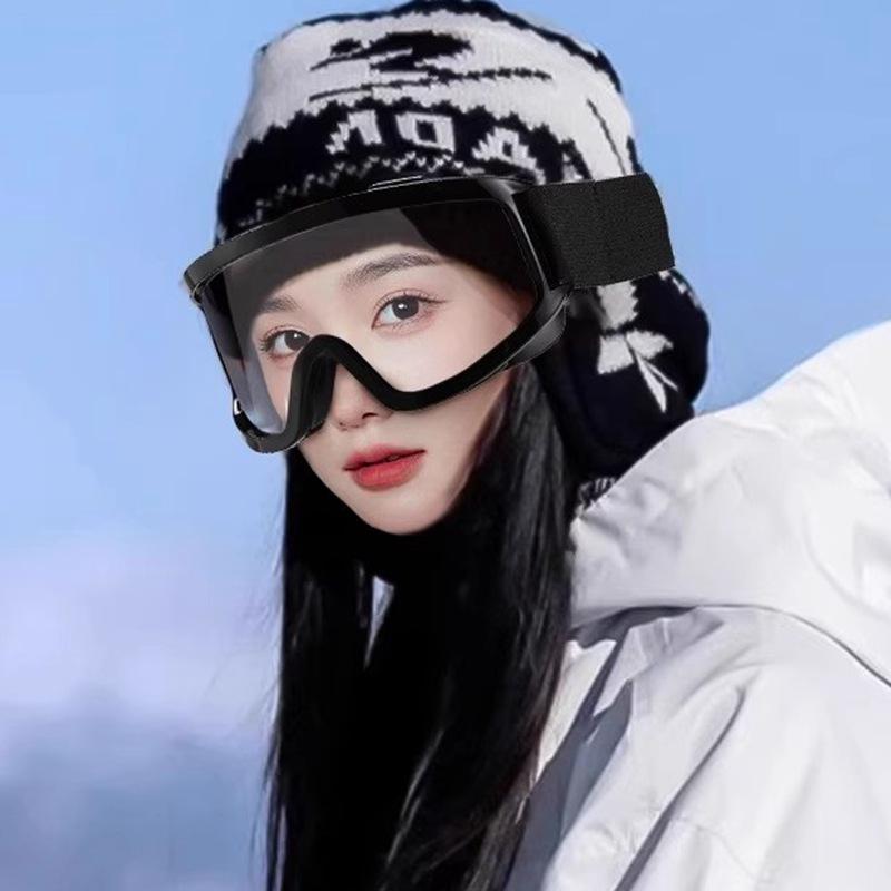 Winter ski goggles, mountaineering goggles, outdoor sports cycling motorcycle windproof glasses with sponge padding, warm sunglasses Black Frame Transparent S
Winter ski goggles, mountaineering goggles, outdoor sports cycling motorcycle windproof glasses with sponge padding, warm sunglasses Black Frame Transparent S