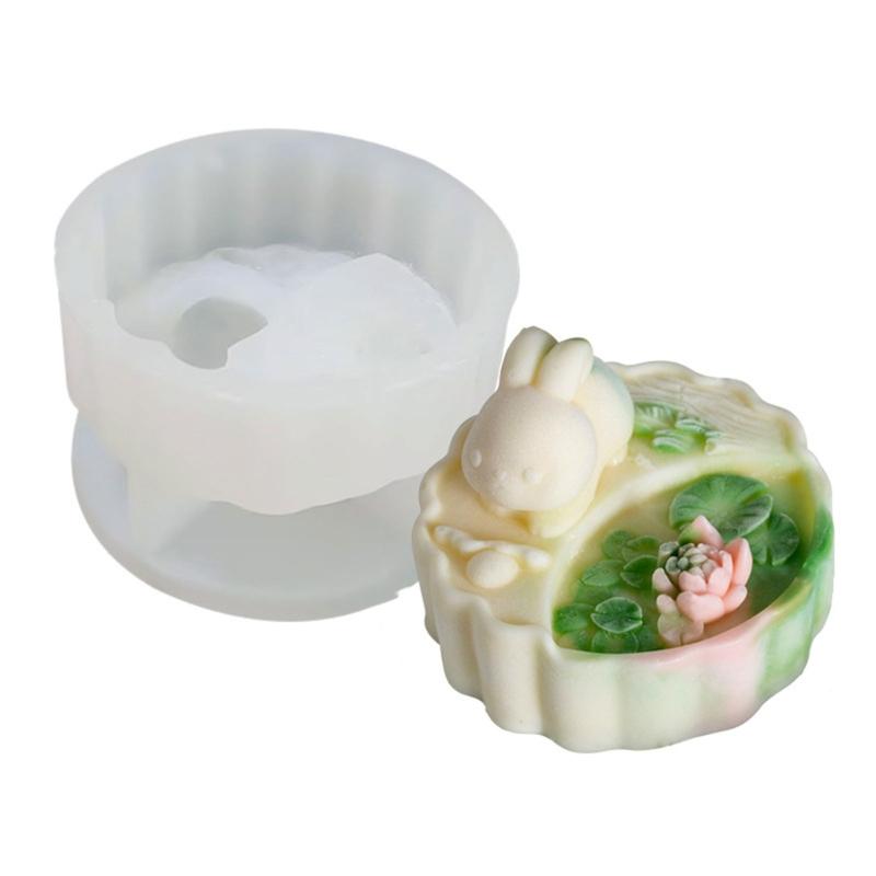 Artisanal Mooncakes Baking Press Kitchen Gadget Mooncakes Press Molds with Rabbit Pattern for Autumn Festival
Artisanal Mooncakes Baking Press Kitchen Gadget Mooncakes Press Molds with Rabbit Pattern for Autumn Festival