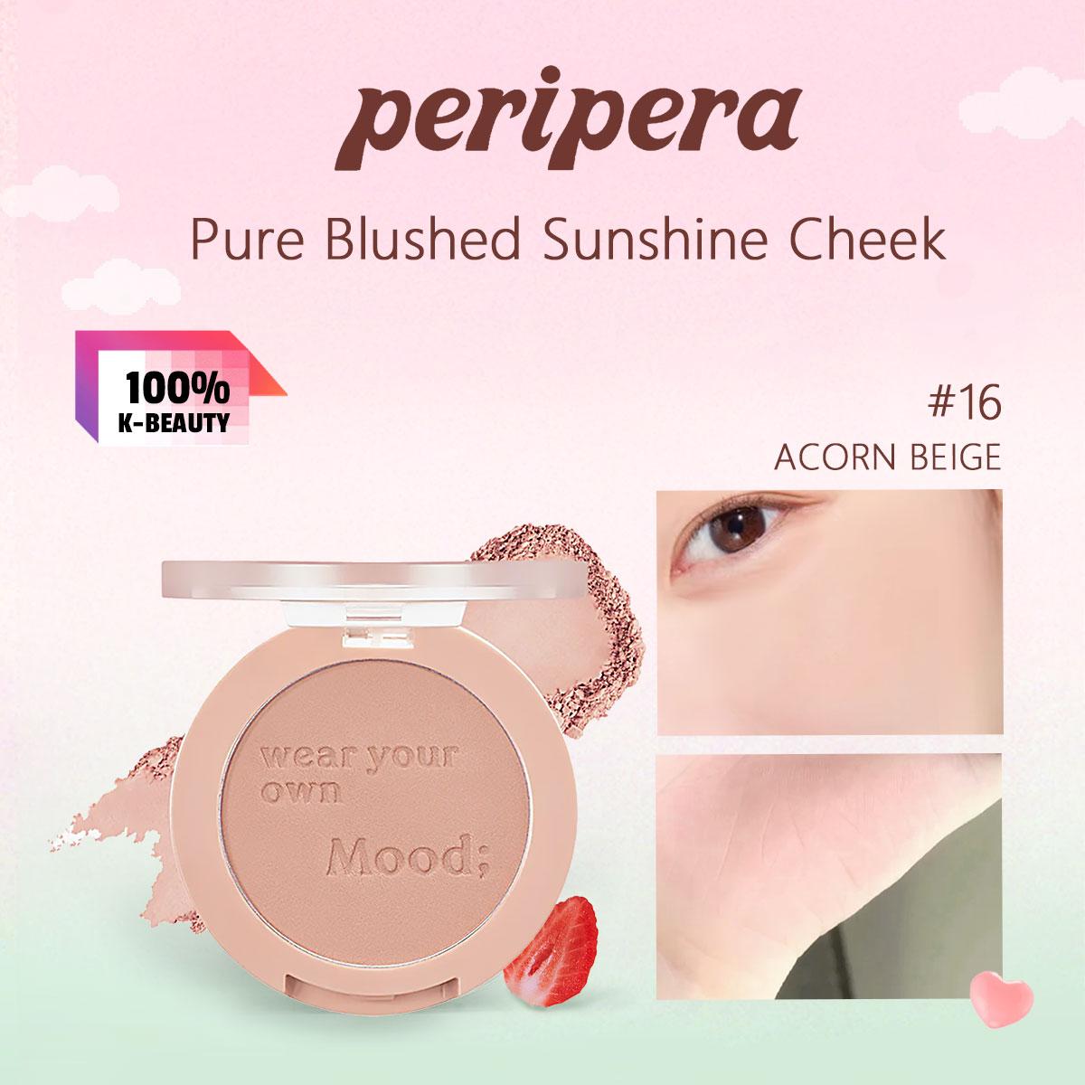 Peripera PURE BLUSHED SUNSHINE CHEEK 4.2г/0.14унц. (11 варіантів кольорів)
Peripera PURE BLUSHED SUNSHINE CHEEK 4.2г/0.14унц. (11 варіантів кольорів)
