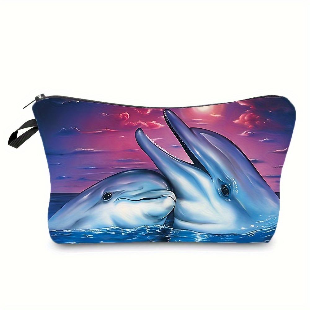 1pc Cute Dolphin Turtle Fish Print Makeup Bag, Travel Versatile Pouch, Portable Cosmetic Storage Bag For Women Girls Halloween GiftsXmas style 1
1pc Cute Dolphin Turtle Fish Print Makeup Bag, Travel Versatile Pouch, Portable Cosmetic Storage Bag For Women Girls Halloween GiftsXmas style 1