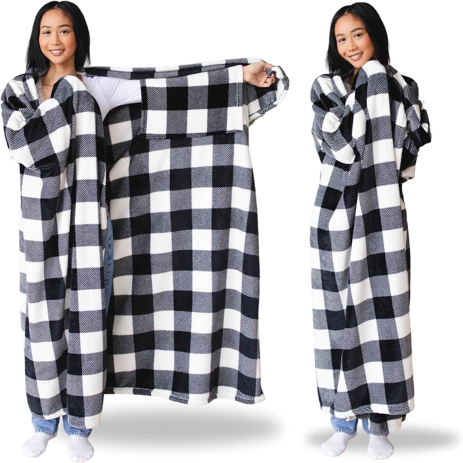 Winter Wearable Blankets for Women 177x154cm Flannel Wearable Blanket Sleeve for Men Women Cozy Soft Throw Adult TV Blanket 177x154cm
Winter Wearable Blankets for Women 177x154cm Flannel Wearable Blanket Sleeve for Men Women Cozy Soft Throw Adult TV Blanket 177x154cm