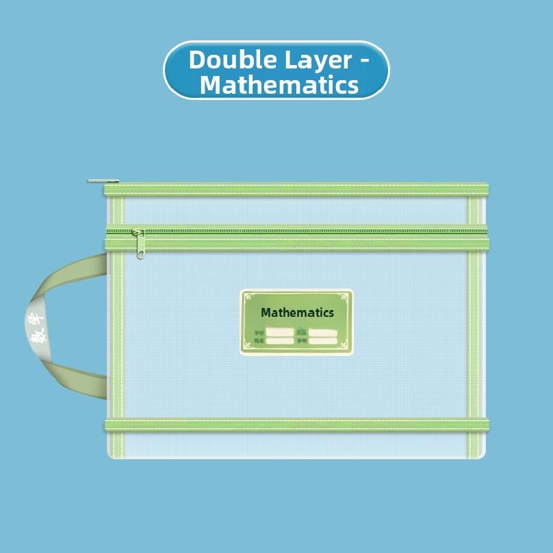 Double-layer storage bag, mesh subject bag, student classification, thickened, single file, large capacity, three-dimensional світло-зелений колір
Double-layer storage bag, mesh subject bag, student classification, thickened, single file, large capacity, three-dimensional світло-зелений колір