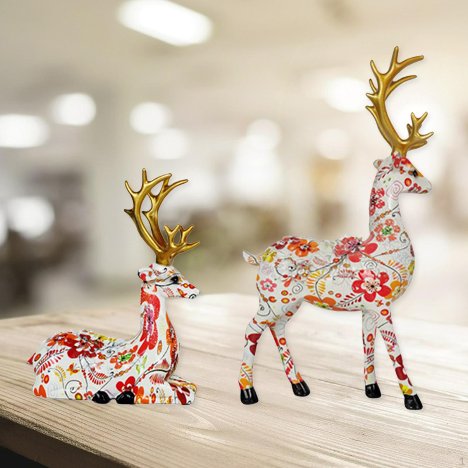 1 Decoration Accessories Model Reindeer Figurines Sculpture for Desktop Red
1 Decoration Accessories Model Reindeer Figurines Sculpture for Desktop Red