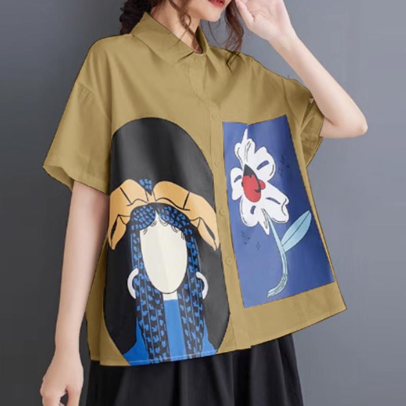 ZANZEA Женская мода Цветочный принт рубашки с коротким рукавом S
ZANZEA Женская мода Цветочный принт рубашки с коротким рукавом S