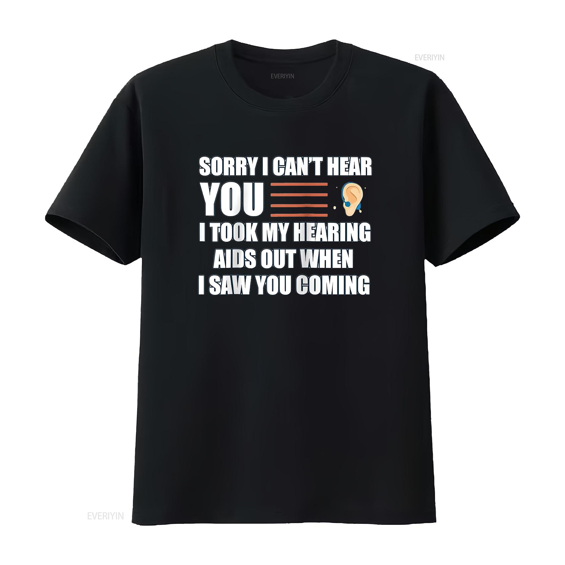 Womens T Shirt Sorry I can hear you Funny Hearing Aids Raglan Baseball Black vintage Washed Soft designer clothes homme graphic 4XL
Womens T Shirt Sorry I can hear you Funny Hearing Aids Raglan Baseball Black vintage Washed Soft designer clothes homme graphic 4XL