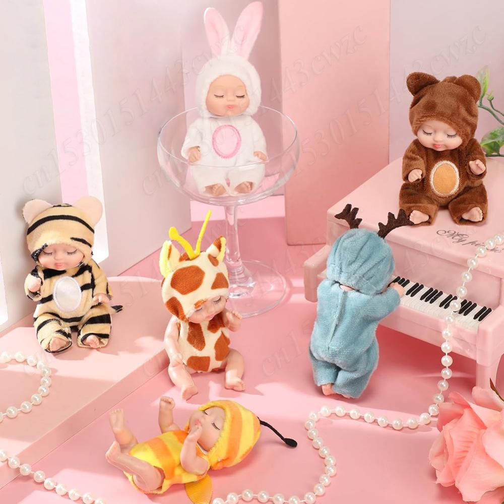 1Pcs 11cm Simulation Princess Dolls Toy Mini Baby Reborn Doll Cute Sleeping Baby Series Doll Movable Joints Reborn Baby Doll
1Pcs 11cm Simulation Princess Dolls Toy Mini Baby Reborn Doll Cute Sleeping Baby Series Doll Movable Joints Reborn Baby Doll