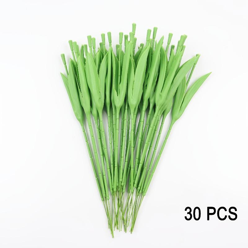 30pcs Realistic Green Tulip Stems Featuring Attached Leaves High-Quality Bendable Design Home Floral Decoration Wedding Corsage
30pcs Realistic Green Tulip Stems Featuring Attached Leaves High-Quality Bendable Design Home Floral Decoration Wedding Corsage