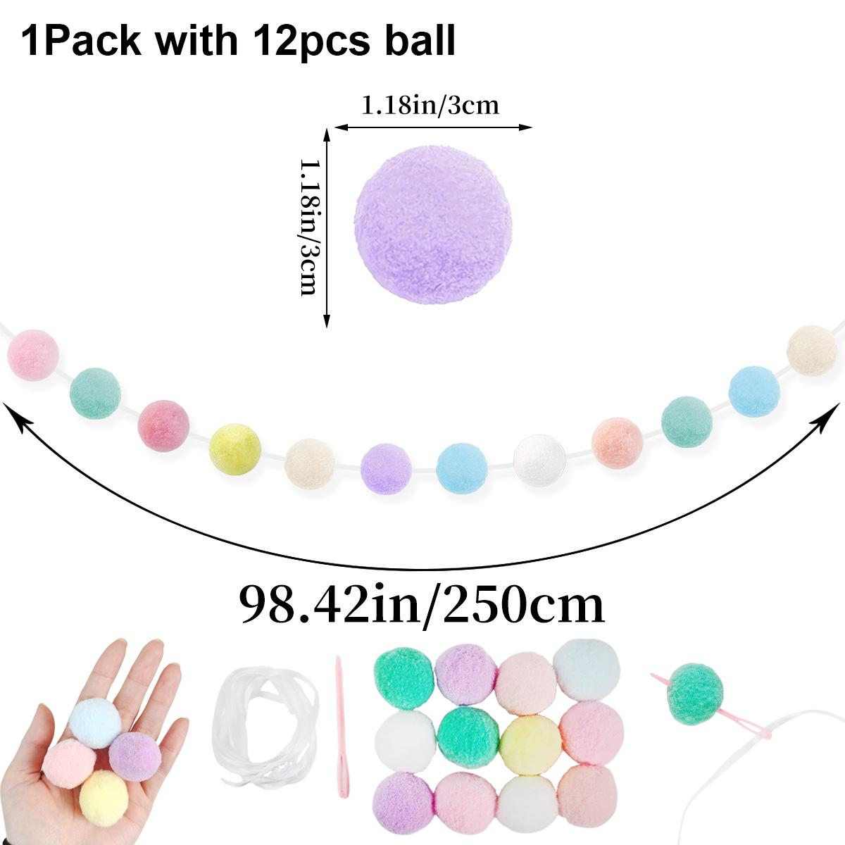 Pastel Pom Pom Garland Hanging Easter Decorations Cute Rainbow Colorful Felt Ball Garland Baby Shower Birthday Party Supplies
Pastel Pom Pom Garland Hanging Easter Decorations Cute Rainbow Colorful Felt Ball Garland Baby Shower Birthday Party Supplies