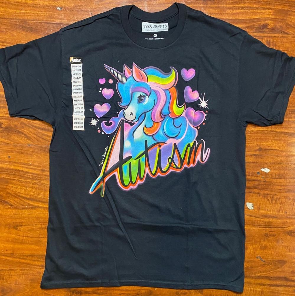UNICORN Rainbow Autism Support Black Unisex Teen Hearts Clothing Tee- NWT Unisex T-Shirt XXL
UNICORN Rainbow Autism Support Black Unisex Teen Hearts Clothing Tee- NWT Unisex T-Shirt XXL