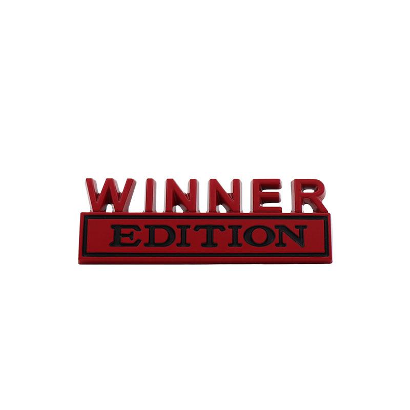 3D Car Styling WINNER EDITION car Grille Fender trunk Rear Bonnet Nameplate Decal Emblem Badge Sticker rose-black
3D Car Styling WINNER EDITION car Grille Fender trunk Rear Bonnet Nameplate Decal Emblem Badge Sticker rose-black