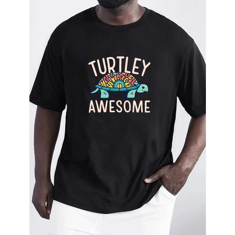 Футболка с принтом Turtley Awesome европейского размера, Мужские футболки, Повседневная футболка с коротким рукавом для лета S чёрный
Футболка с принтом Turtley Awesome европейского размера, Мужские футболки, Повседневная футболка с коротким рукавом для лета S чёрный