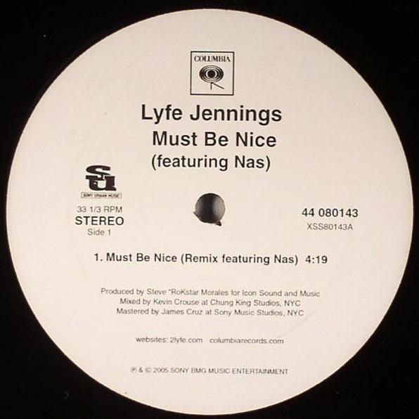 12inch Record LYFE JENNINGS - Must Be Nice 4080143 Columbia, Sony 2005 US Soul/Funk Used
12inch Record LYFE JENNINGS - Must Be Nice 4080143 Columbia, Sony 2005 US Soul/Funk Used