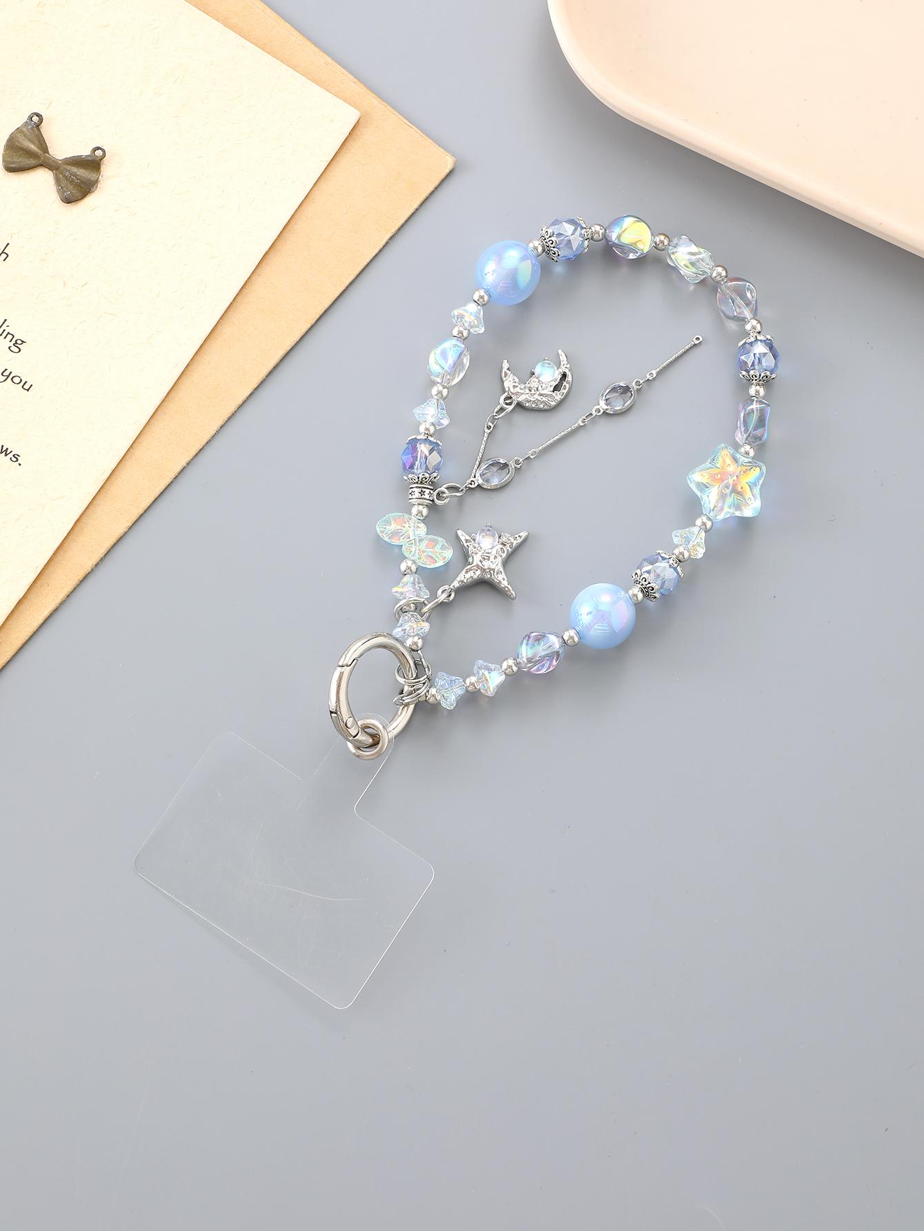 New High-end Crystal Star Bead Wrist Style Mobile Phone Pendant, Gemstone Moon DIY Pendant, Hanging Chain With Transparent Card ABS
New High-end Crystal Star Bead Wrist Style Mobile Phone Pendant, Gemstone Moon DIY Pendant, Hanging Chain With Transparent Card ABS