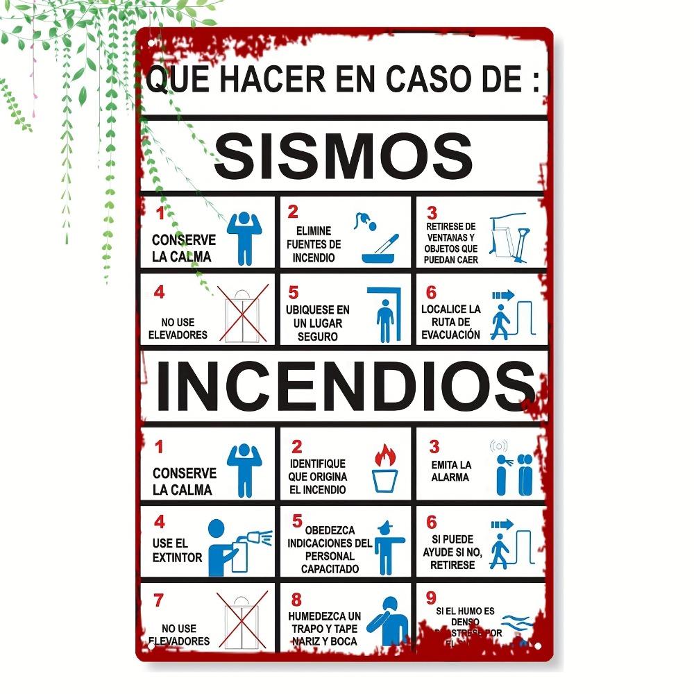 Spanish Safety Rules Metal Sign Retro Industrial 20x30cm Wall Art Fire Exit Emergency Guide 20x30cm белый
Spanish Safety Rules Metal Sign Retro Industrial 20x30cm Wall Art Fire Exit Emergency Guide 20x30cm белый